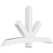 Ekena Millwork Alberta Architectural Grade PVC Gable Bracket, 84"W x 45 1/2"H x 6"D x 6"F, 13/12 Pitch GBP084X46X0606ALB00 - alternate 1